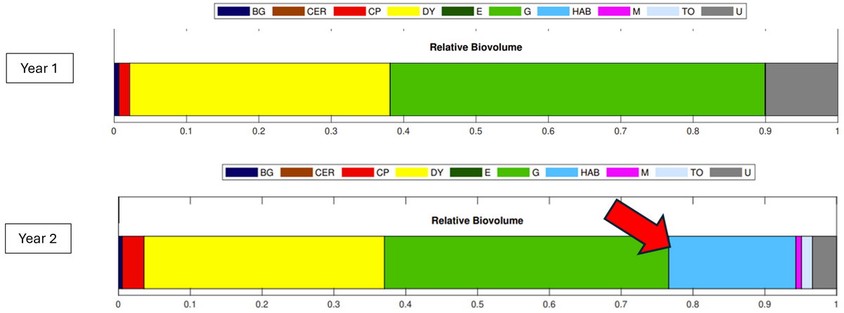 phycological chart over 2 years