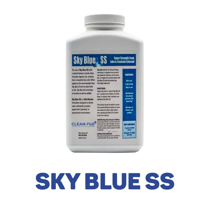 Sky blue water dye bottle ss-1