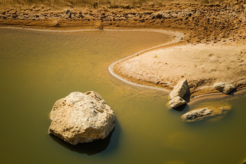 persistent lake sediment buildup